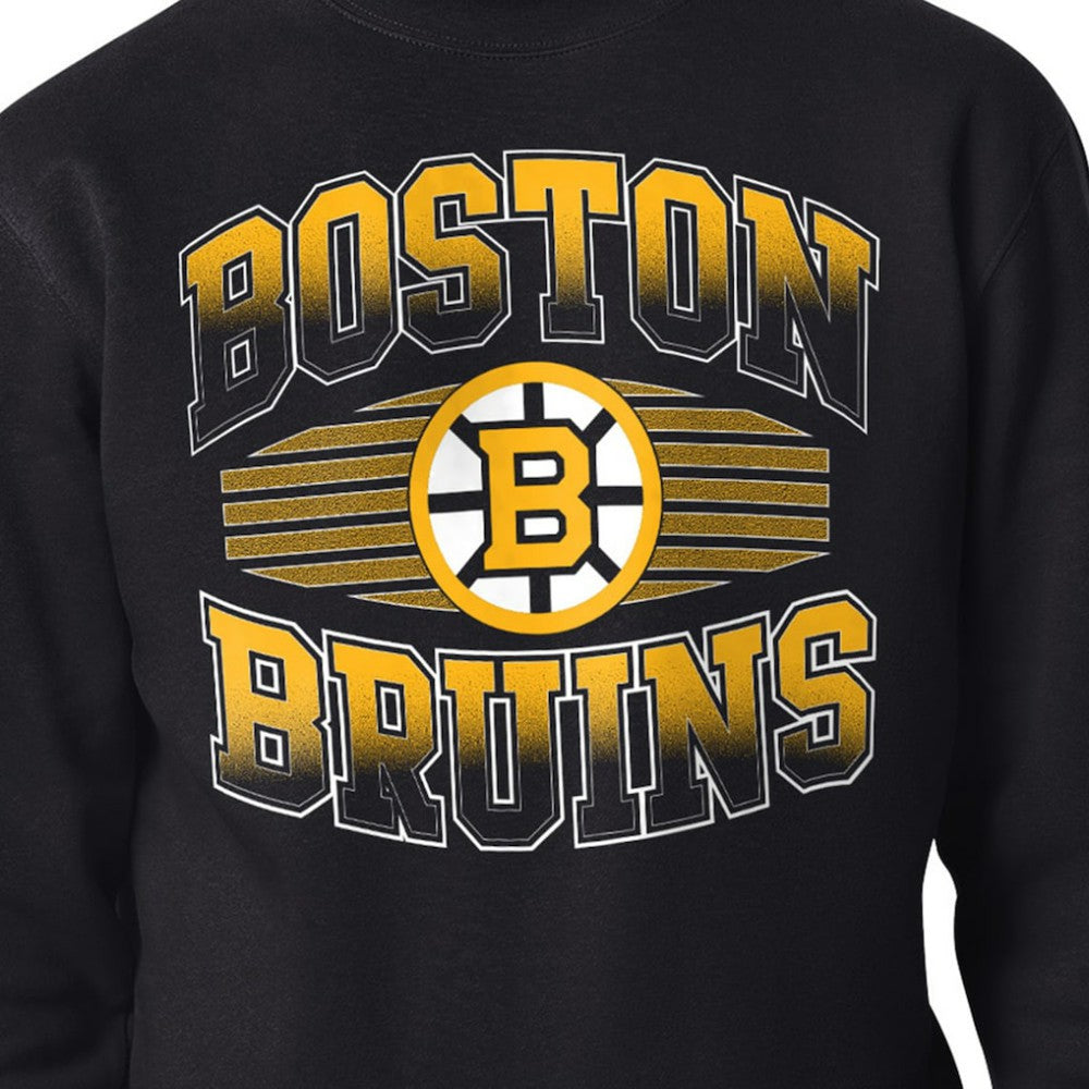 Boston Bruins Starter Team Grit Graphic Fleece Pullover Sweatshirt - Black | US 203448437