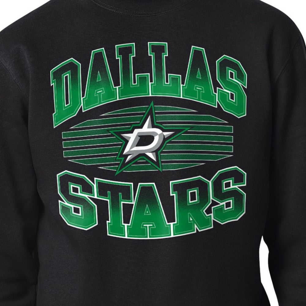 Dallas Stars Starter Team Grit Graphic Fleece Pullover Sweatshirt - Black | US 203448439
