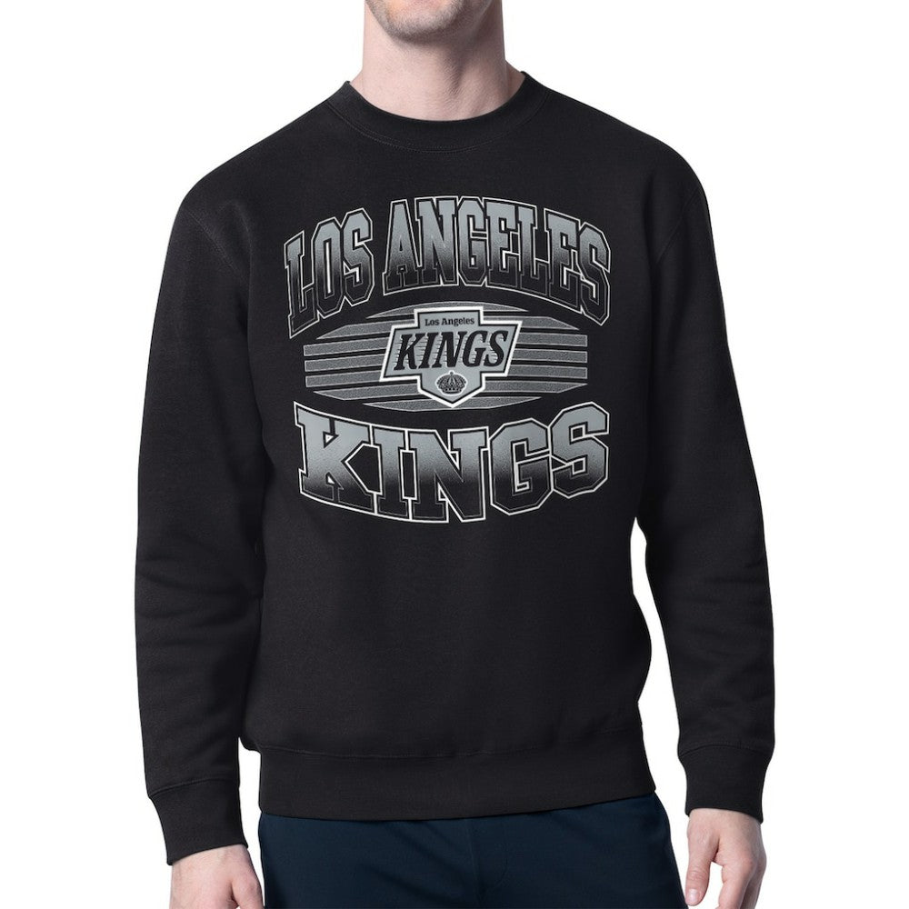 Los Angeles Kings Starter Team Grit Graphic Fleece Pullover Sweatshirt - Black | US 203448440