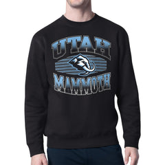 Utah Mammoth Starter Team Grit Graphic Fleece Pullover Sweatshirt - Black | US 203448444