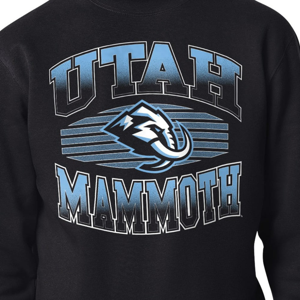 Utah Mammoth Starter Team Grit Graphic Fleece Pullover Sweatshirt - Black | US 203448444