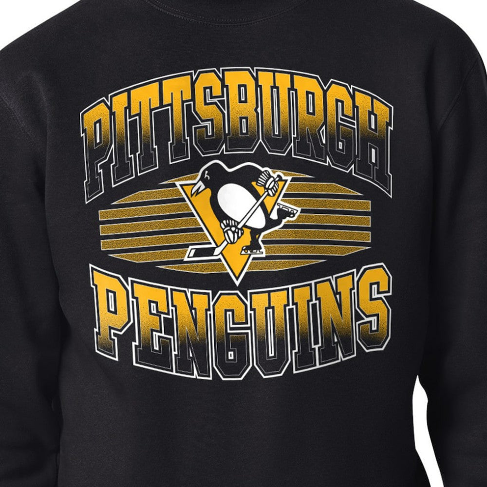 Pittsburgh Penguins Starter Team Grit Graphic Fleece Pullover Sweatshirt - Black | US 203448445