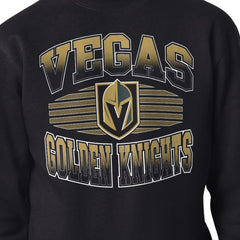 Vegas Golden Knights Starter Team Grit Graphic Fleece Pullover Sweatshirt - Black | US 203448447