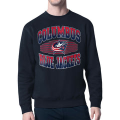 Columbus Blue Jackets Starter Team Grit Graphic Fleece Pullover Sweatshirt - Navy | US 203448449