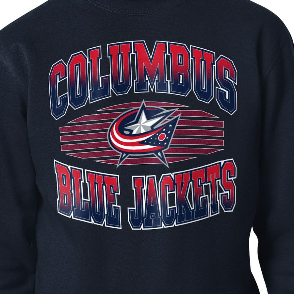 Columbus Blue Jackets Starter Team Grit Graphic Fleece Pullover Sweatshirt - Navy | US 203448449