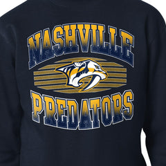 Nashville Predators Starter Team Grit Graphic Fleece Pullover Sweatshirt - Navy | US 203448450