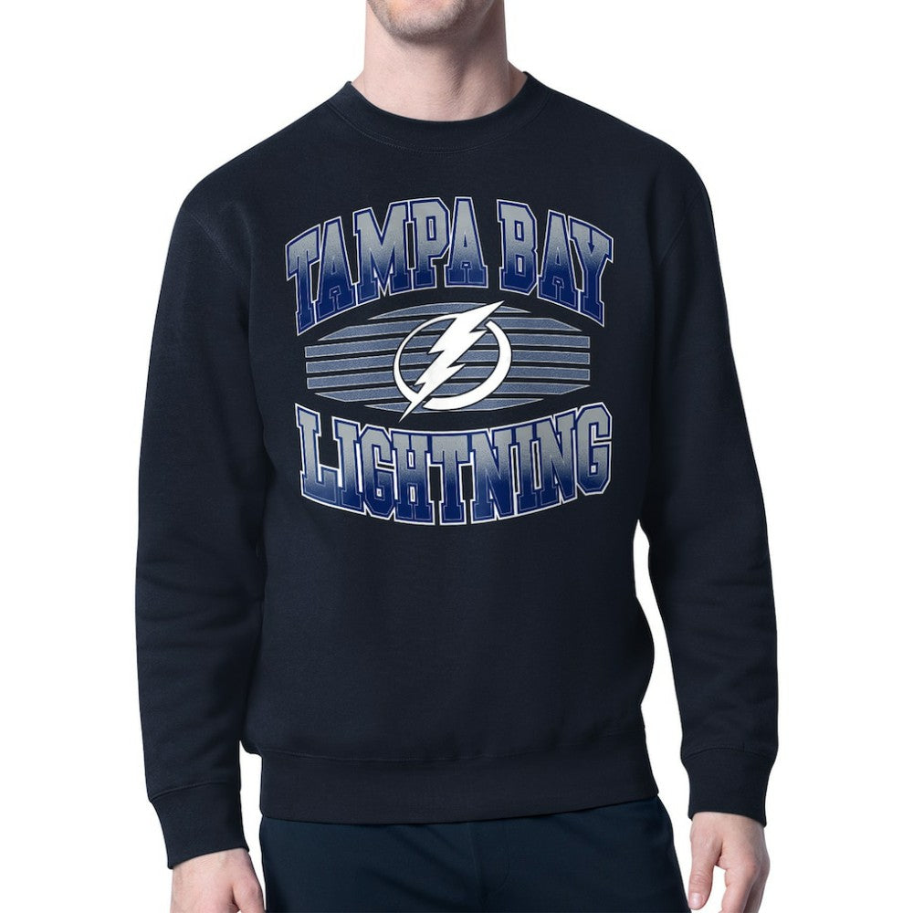 Tampa Bay Lightning Starter Team Grit Graphic Fleece Pullover Sweatshirt - Navy | US 203448452