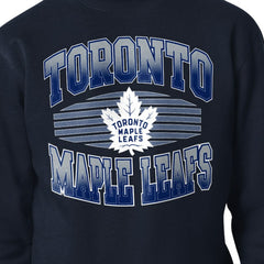Toronto Maple Leafs Starter Team Grit Graphic Fleece Pullover Sweatshirt - Navy | US 203448453