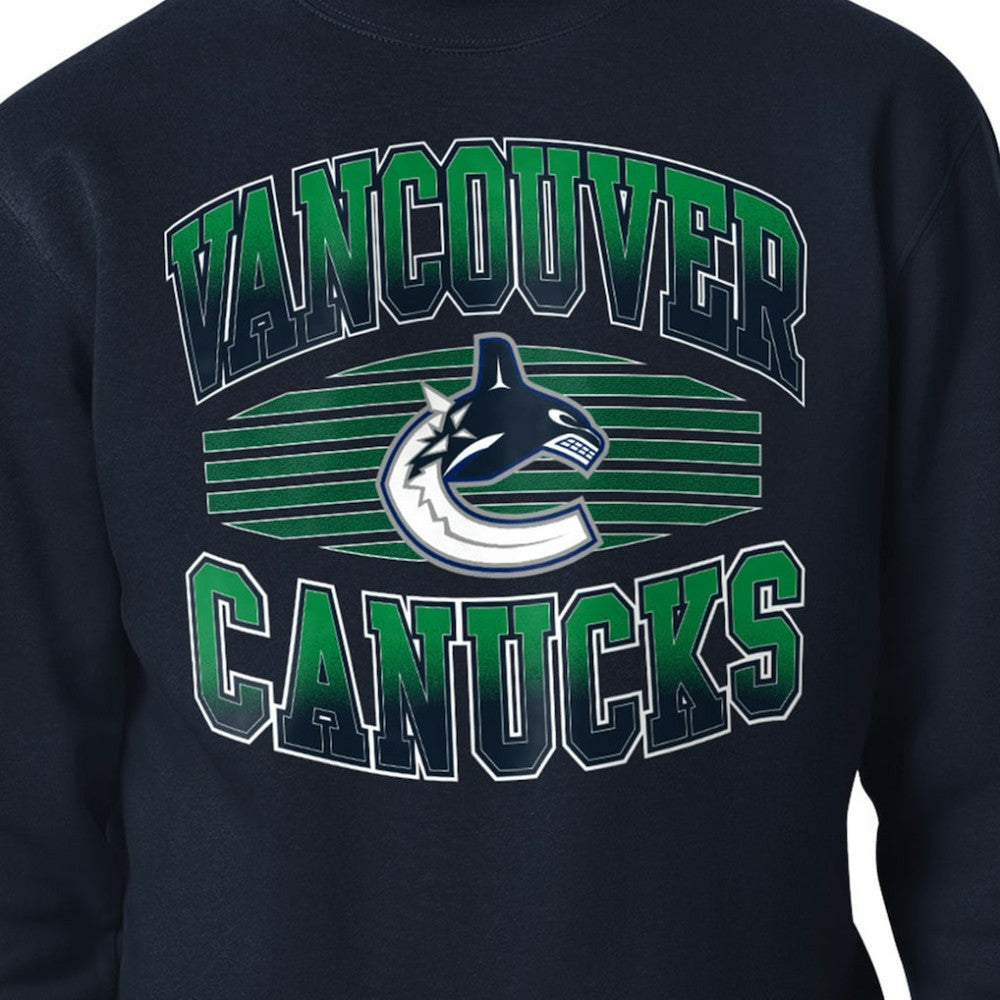 Vancouver Canucks Starter Team Grit Graphic Fleece Pullover Sweatshirt - Navy | US 203448454
