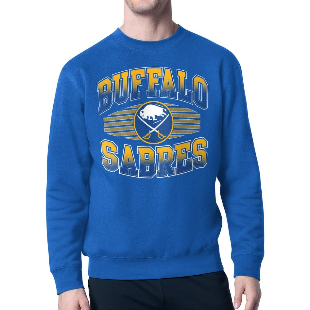 Buffalo Sabres Starter Team Grit Graphic Fleece Pullover Sweatshirt - Royal | US 203448456