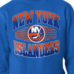 New York Islanders Starter Team Grit Graphic Fleece Pullover Sweatshirt - Royal | US 203448458