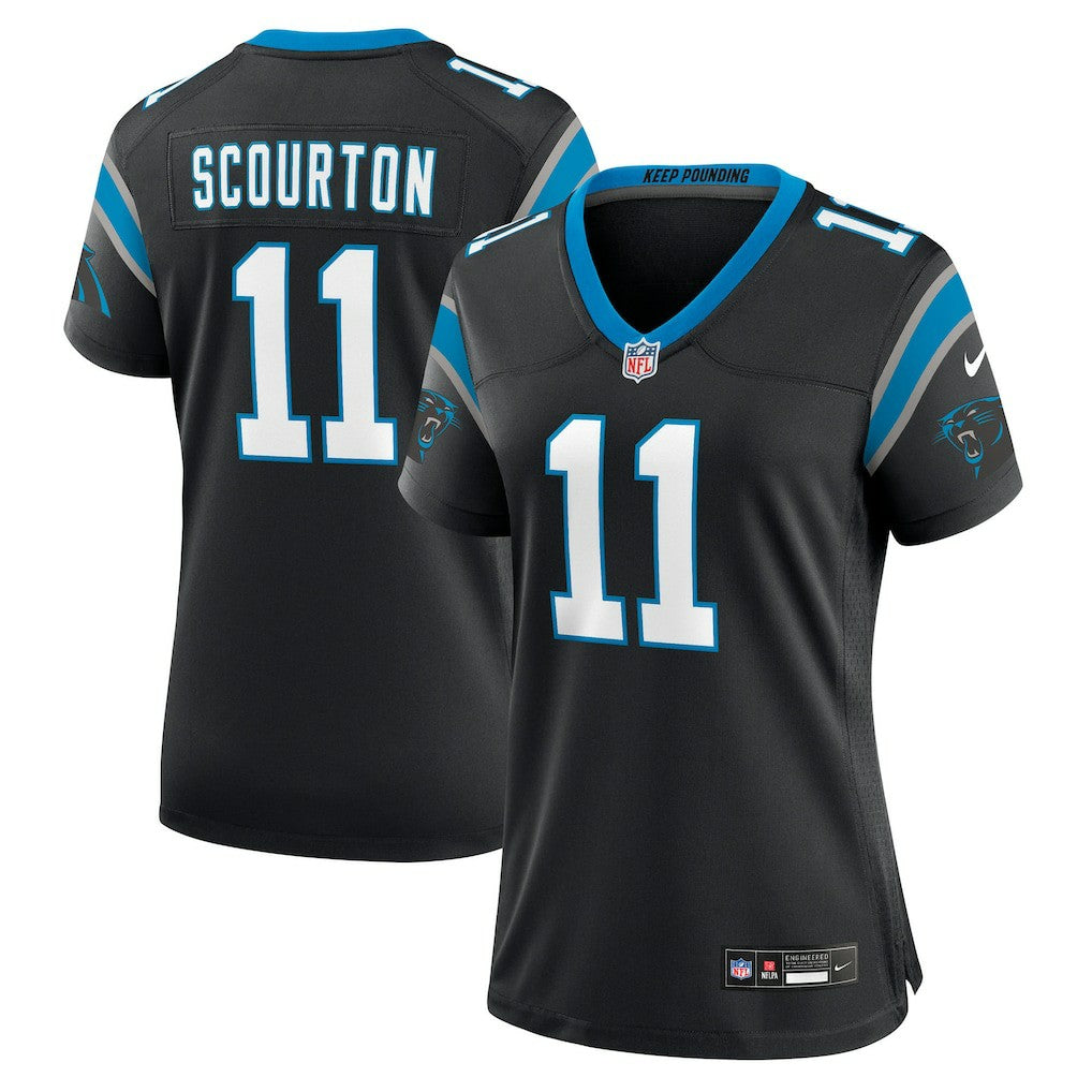 Nic Scourton Carolina Panthers Women's Team Game Jersey - Black Jerseys