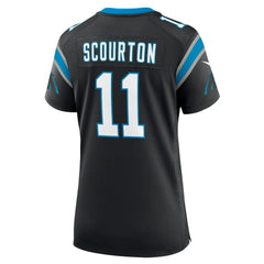 Nic Scourton Carolina Panthers Women's Team Game Jersey - Black Jerseys