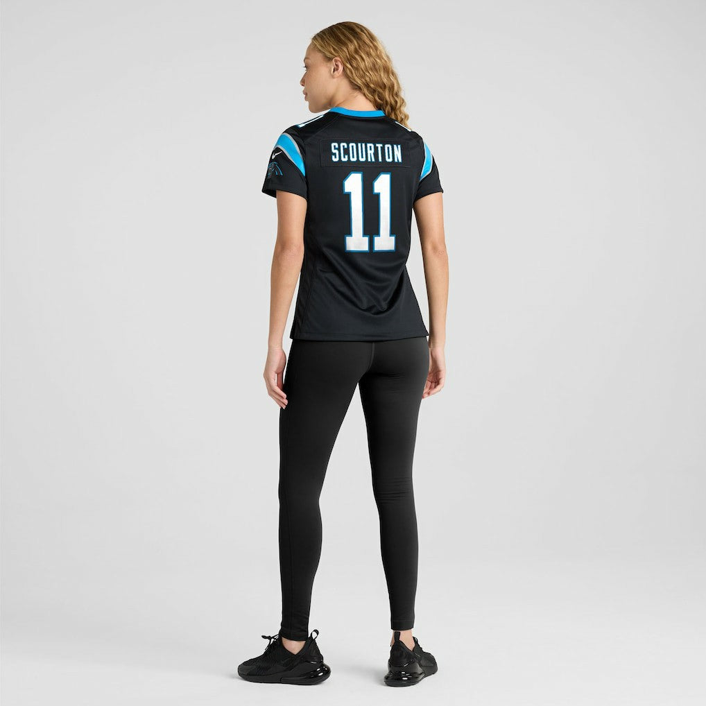 Nic Scourton Carolina Panthers Women's Team Game Jersey - Black Jerseys