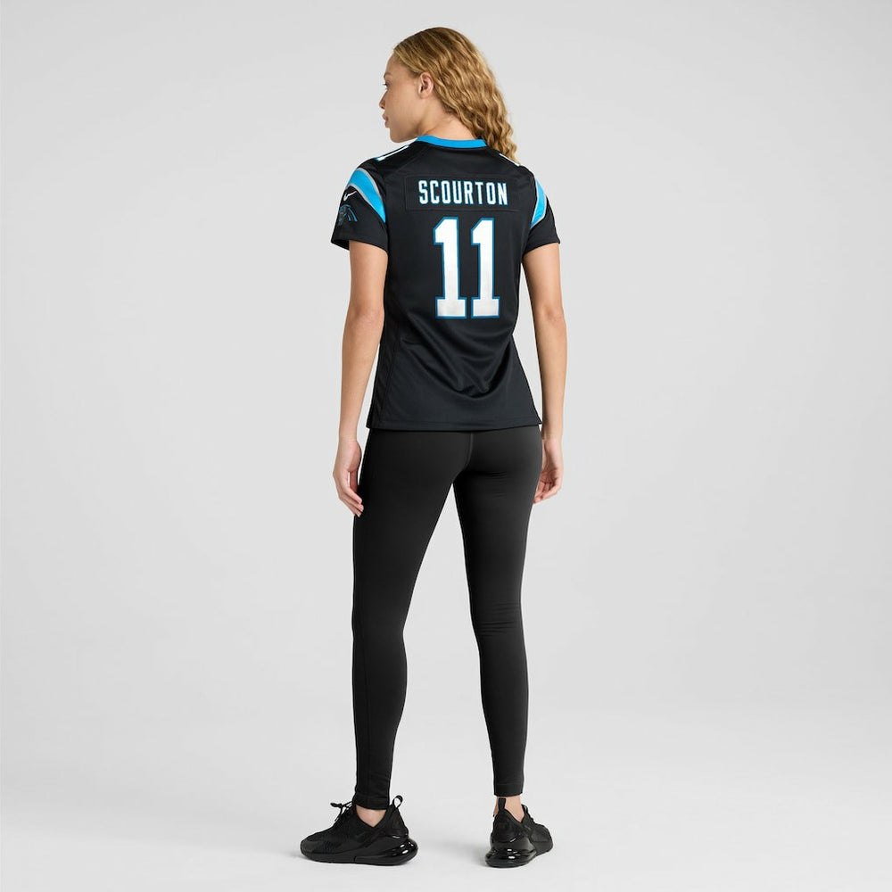 Nic Scourton Carolina Panthers Women's Team Game Jersey - Black Jerseys