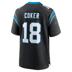 Jalen Coker Carolina Panthers Team Game Jersey - Black Jerseys