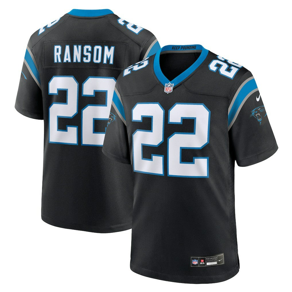 Lathan Ransom Carolina Panthers Team Game Jersey - Black Jerseys