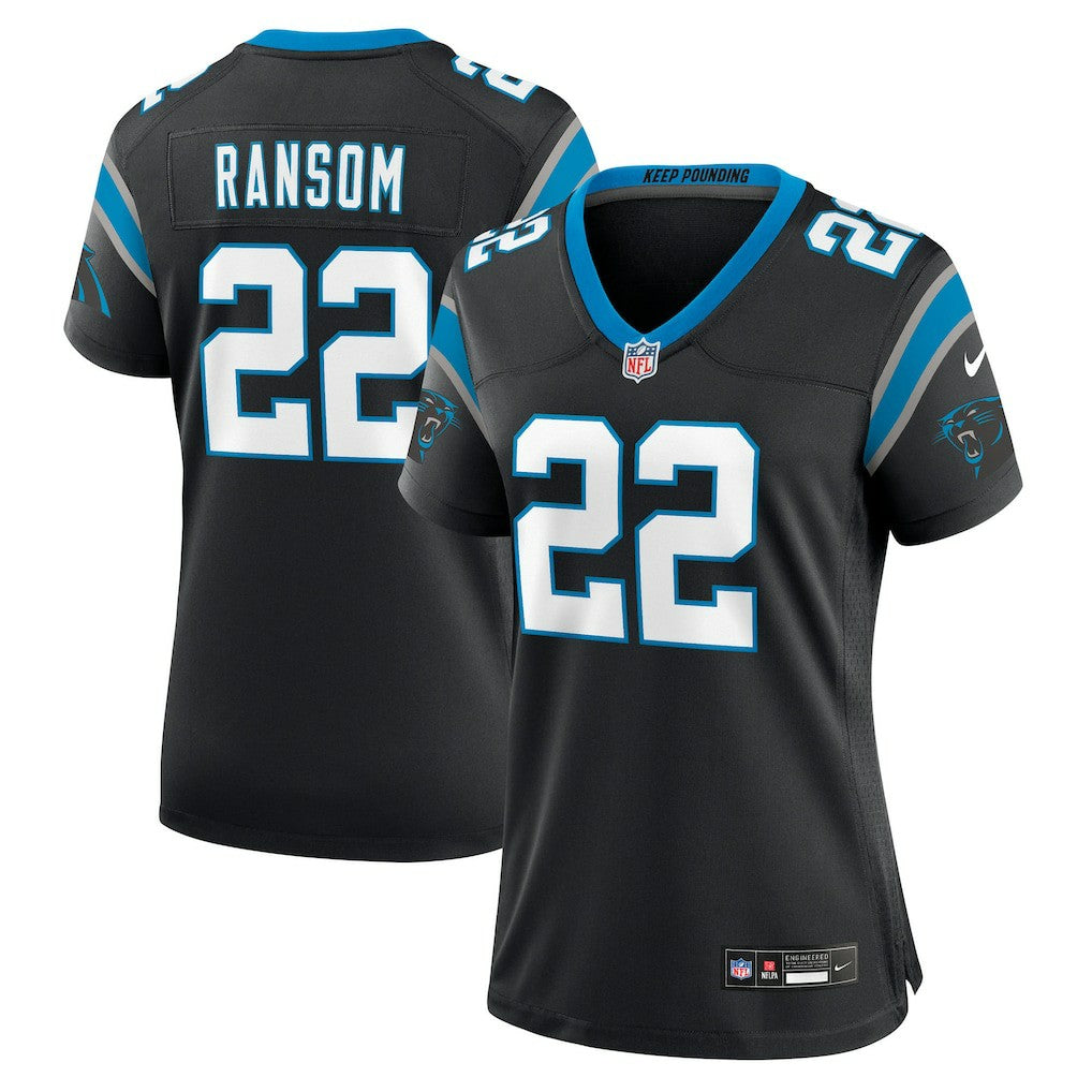 Lathan Ransom Carolina Panthers Women's Team Game Jersey - Black Jerseys
