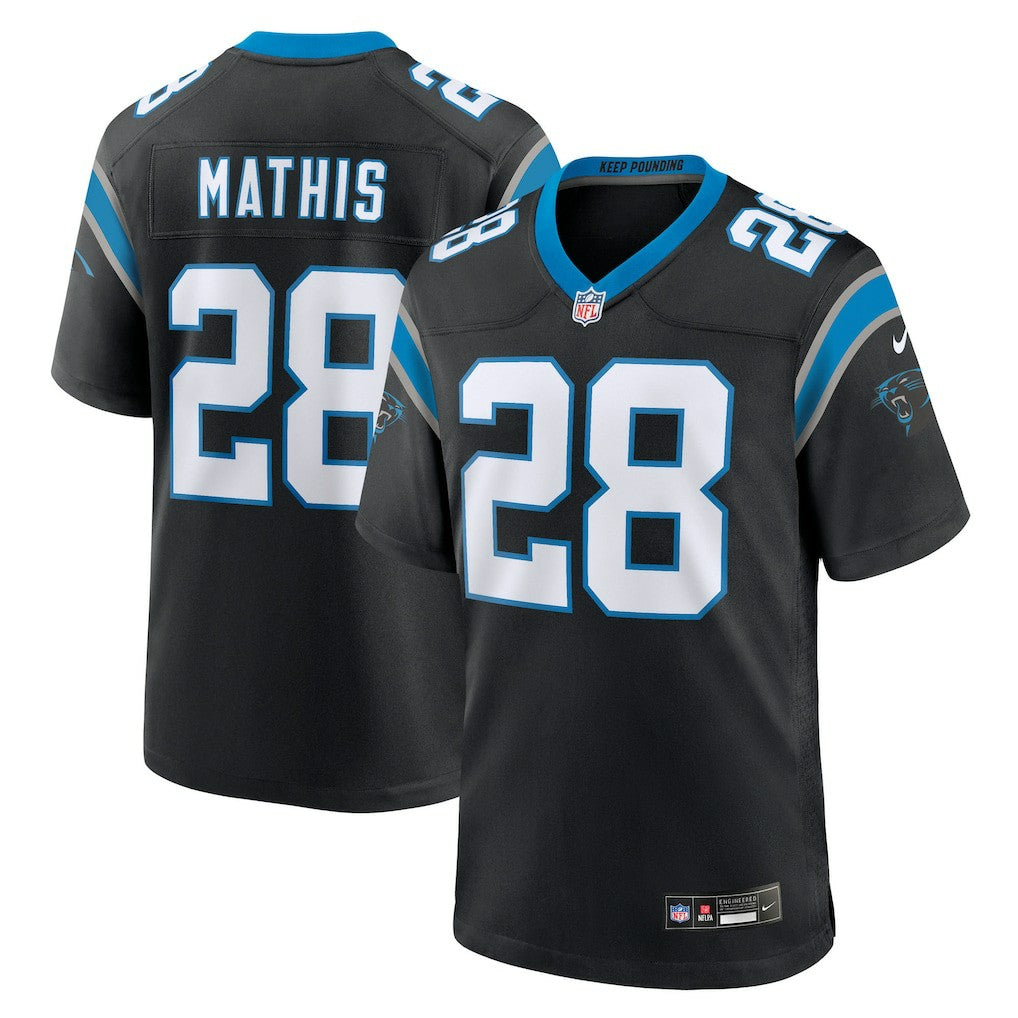 Damarri Mathis Carolina Panthers Team Game Jersey - Black Jerseys