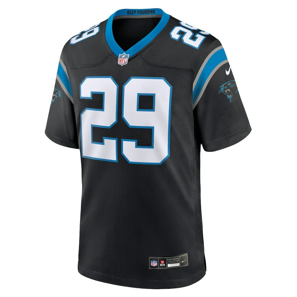 Akayleb Evans Carolina Panthers Team Game Jersey - Black Jerseys