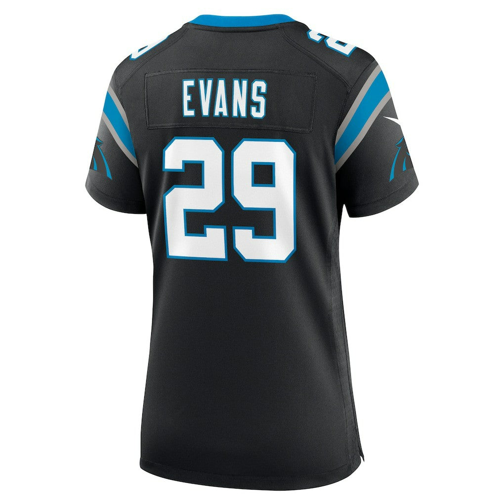 Akayleb Evans Carolina Panthers Women's Team Game Jersey - Black Jerseys