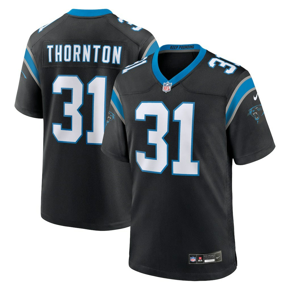 Corey Thornton Carolina Panthers Team Game Jersey - Black Jerseys