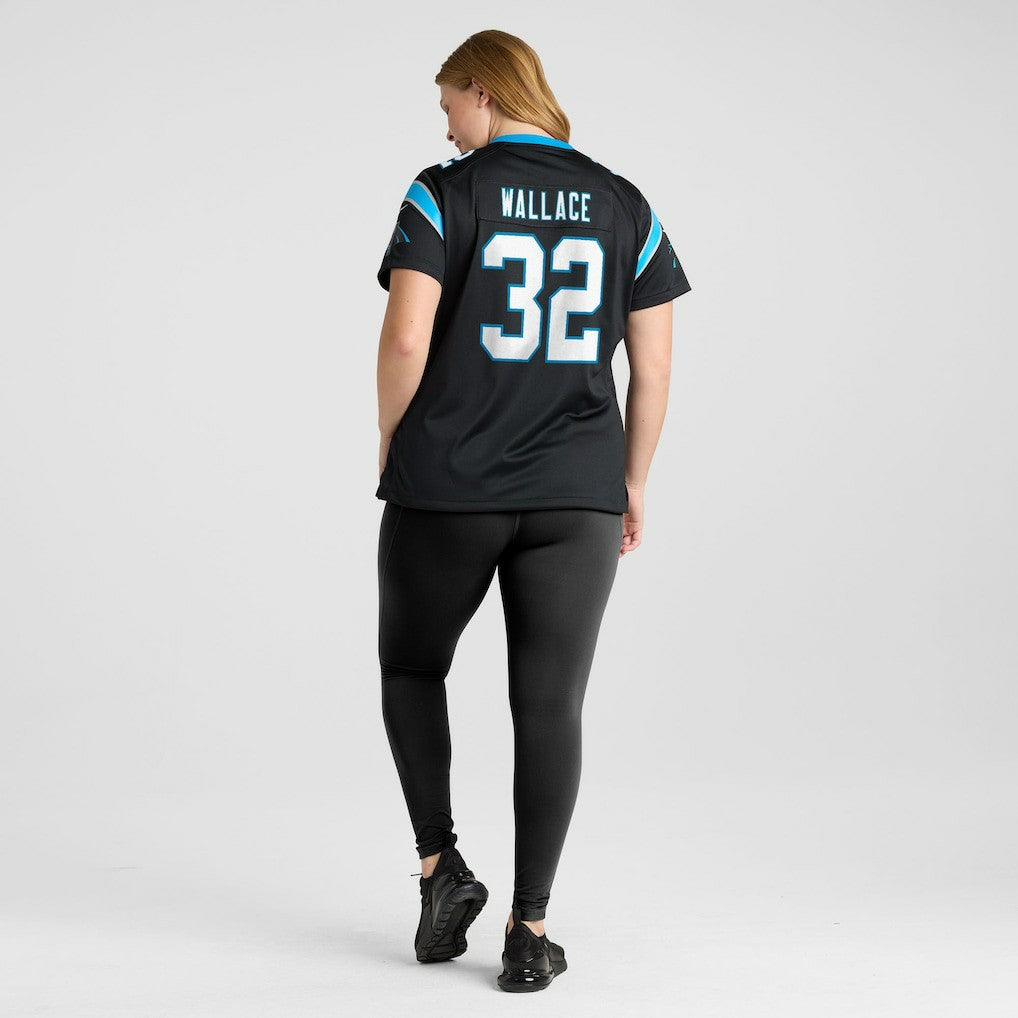 Trevin Wallace Carolina Panthers Women's Team Game Jersey - Black Jerseys