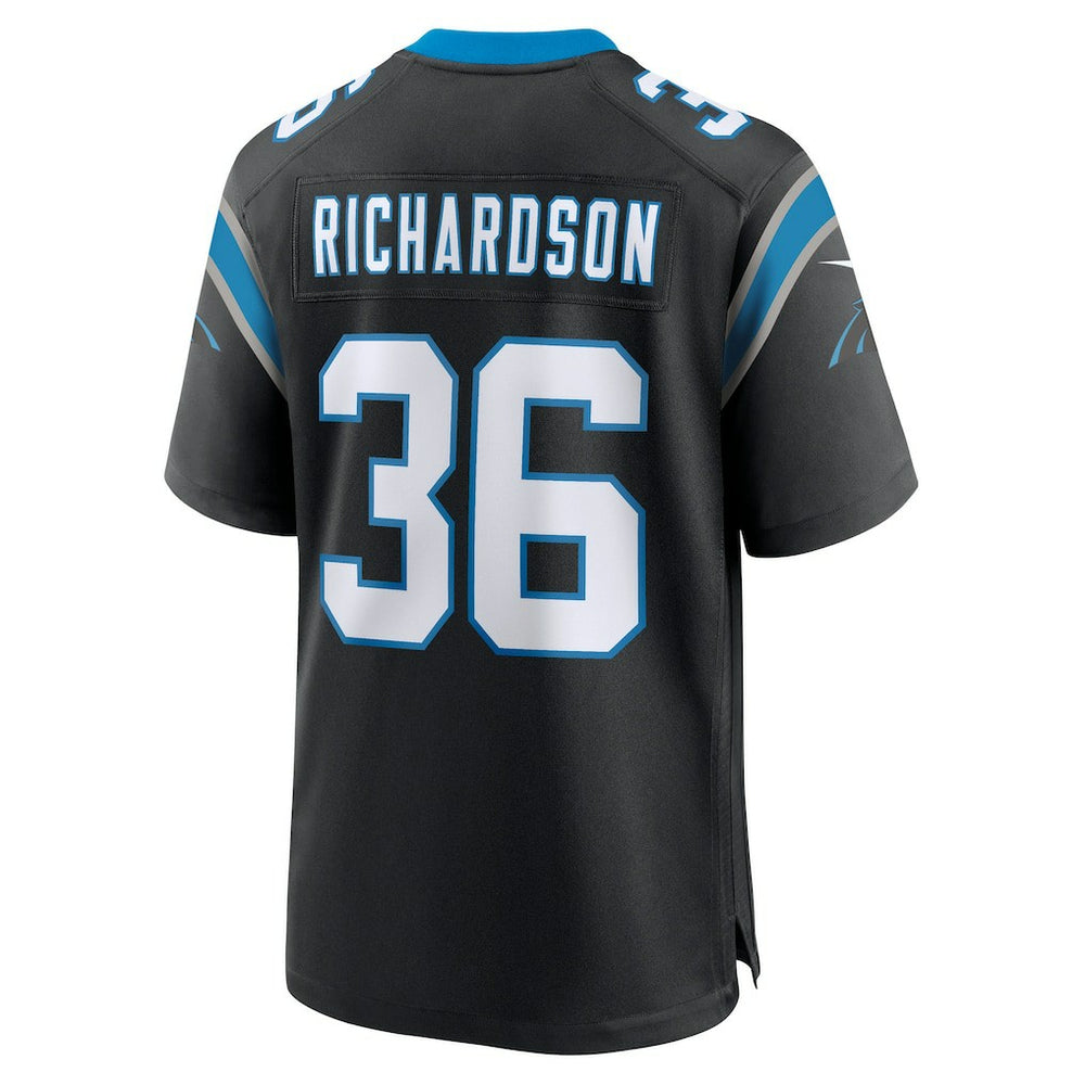 Demani Richardson Carolina Panthers Team Game Jersey - Black Jerseys