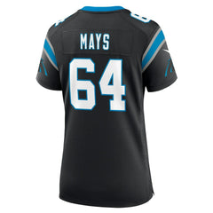 Cade Mays Carolina Panthers Women's Team Game Jersey - Black Jerseys