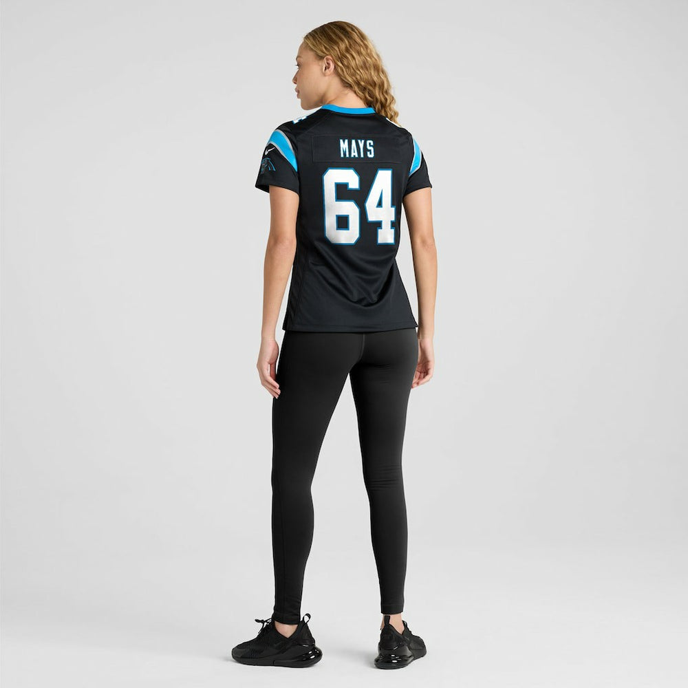 Cade Mays Carolina Panthers Women's Team Game Jersey - Black Jerseys
