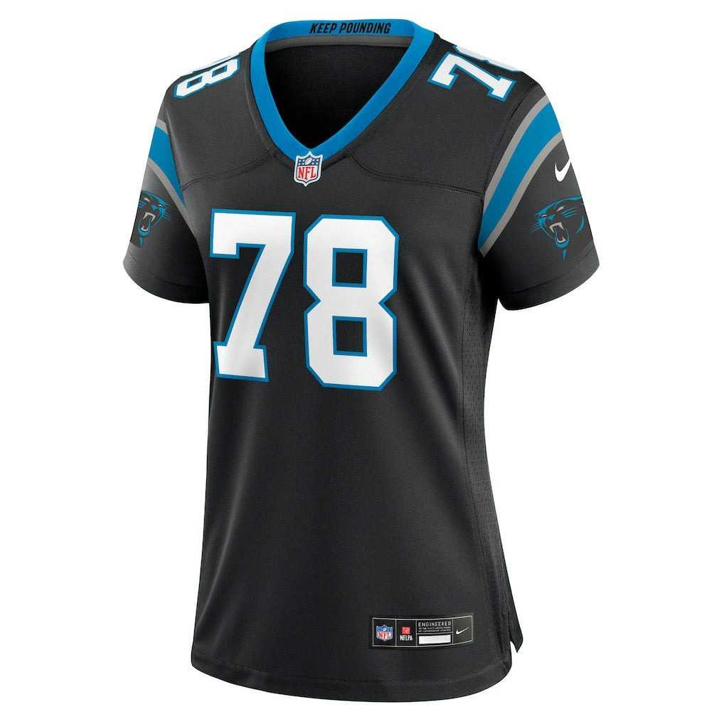 Popo Aumavae Carolina Panthers Women's Team Game Jersey - Black Jerseys