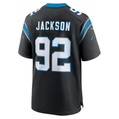 Cam Jackson Carolina Panthers Team Game Jersey - Black Jerseys
