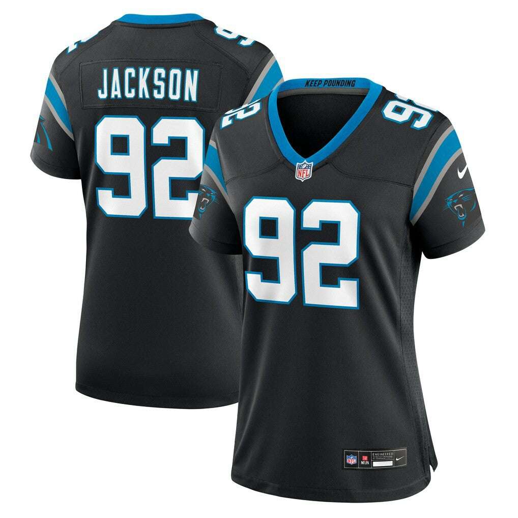 Cam Jackson Carolina Panthers Women's Team Game Jersey - Black Jerseys