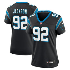 Cam Jackson Carolina Panthers Women's Team Game Jersey - Black Jerseys