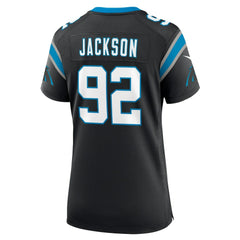 Cam Jackson Carolina Panthers Women's Team Game Jersey - Black Jerseys