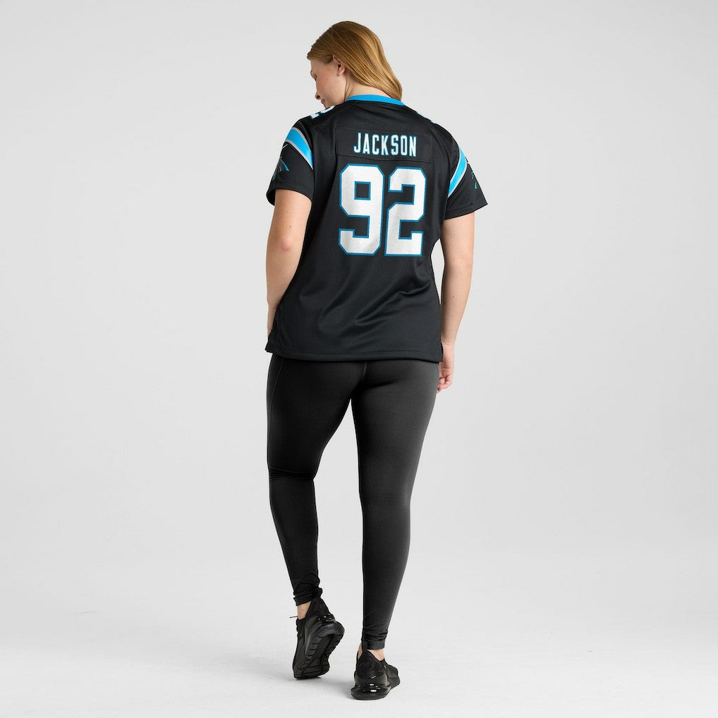 Cam Jackson Carolina Panthers Women's Team Game Jersey - Black Jerseys