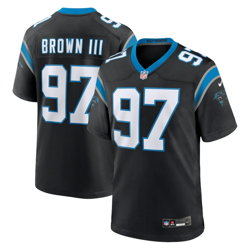 Bobby Brown III Carolina Panthers Team Game Jersey - Black Jerseys