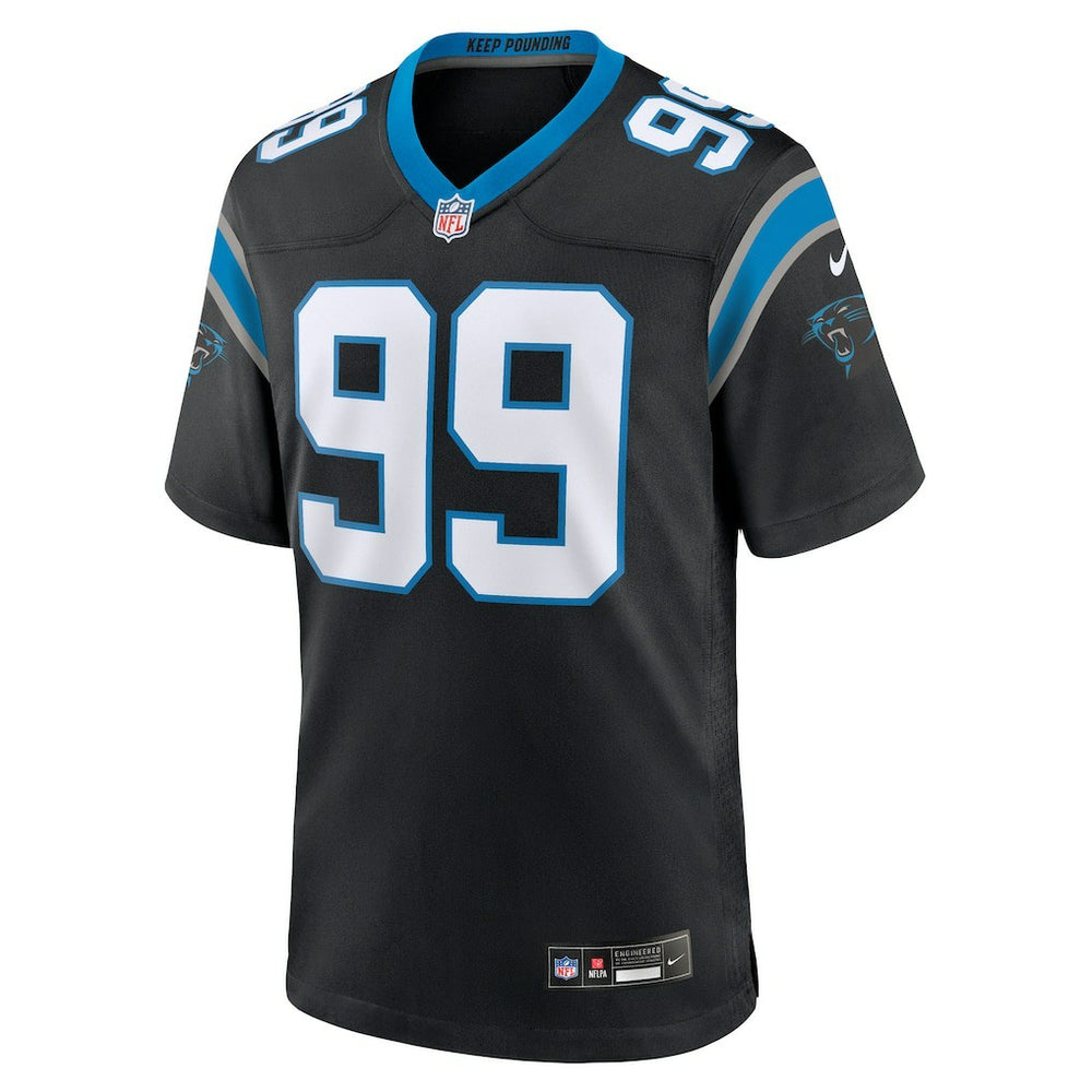 Tershawn Wharton Carolina Panthers Team Game Jersey - Black Jerseys