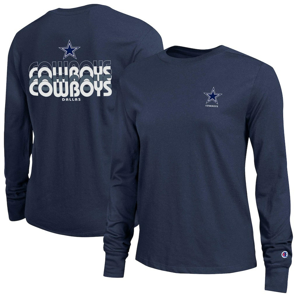 Dallas Cowboys Champion Women's Core Long-Sleeve T-Shirt - Navy T-shirts