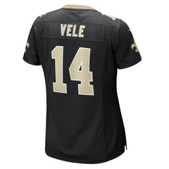 Devaughn Vele New Orleans Saints Women's Team Game Jersey - Black Jerseys