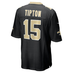 Mason Tipton New Orleans Saints Team Game Jersey - Black Jerseys