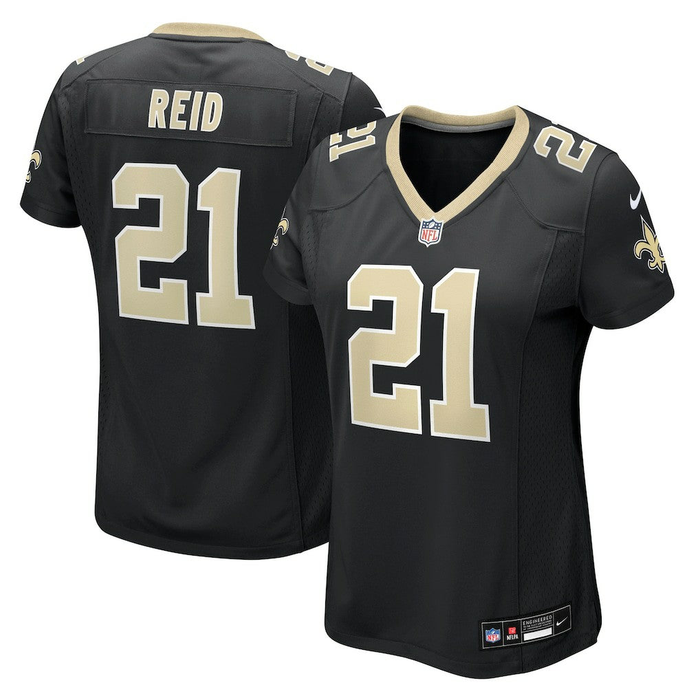 Justin Reid New Orleans Saints Women's Team Game Jersey - Black Jerseys