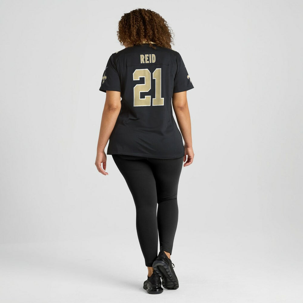 Justin Reid New Orleans Saints Women's Team Game Jersey - Black Jerseys