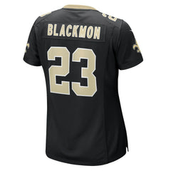 Julian Blackmon New Orleans Saints Women's Team Game Jersey - Black Jerseys