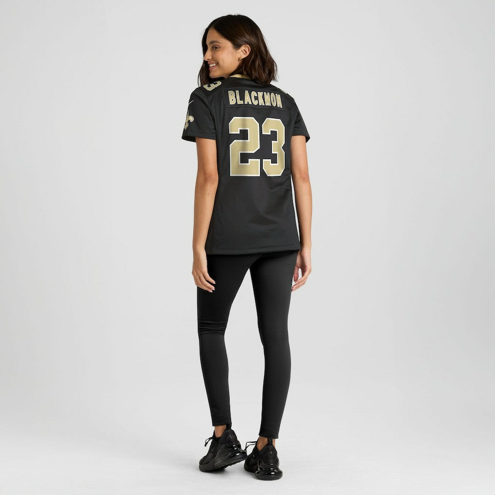 Julian Blackmon New Orleans Saints Women's Team Game Jersey - Black Jerseys