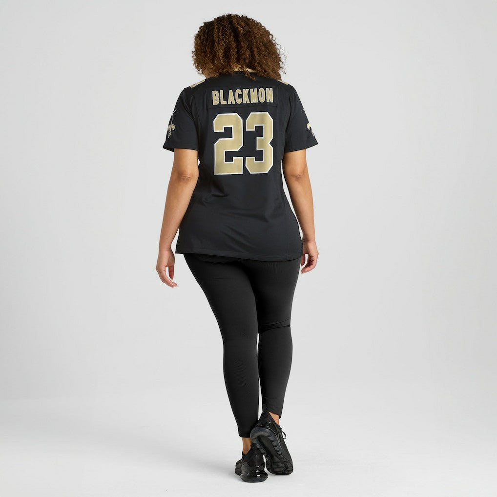 Julian Blackmon New Orleans Saints Women's Team Game Jersey - Black Jerseys