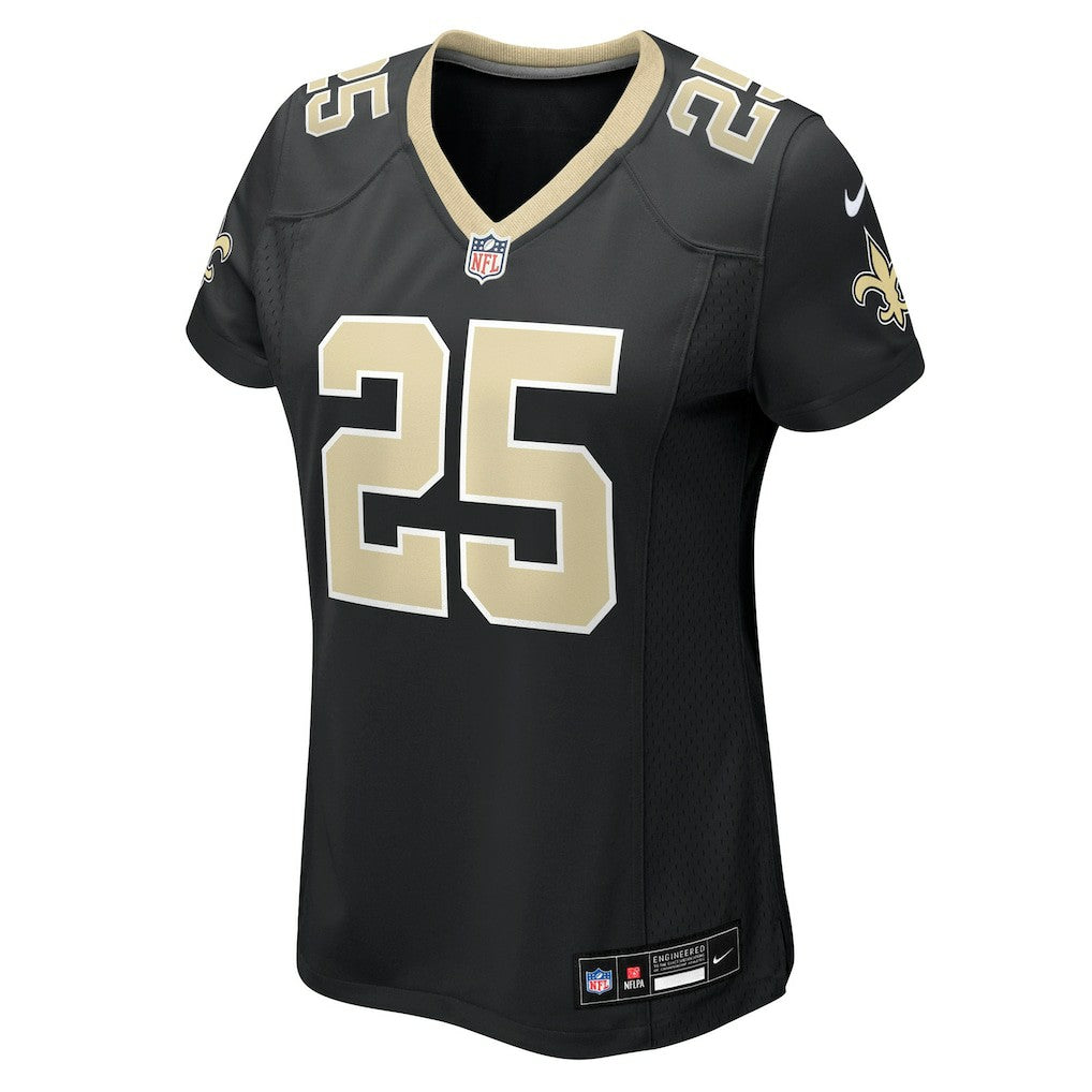 Rejzohn Wright New Orleans Saints Women's Team Game Jersey - Black Jerseys
