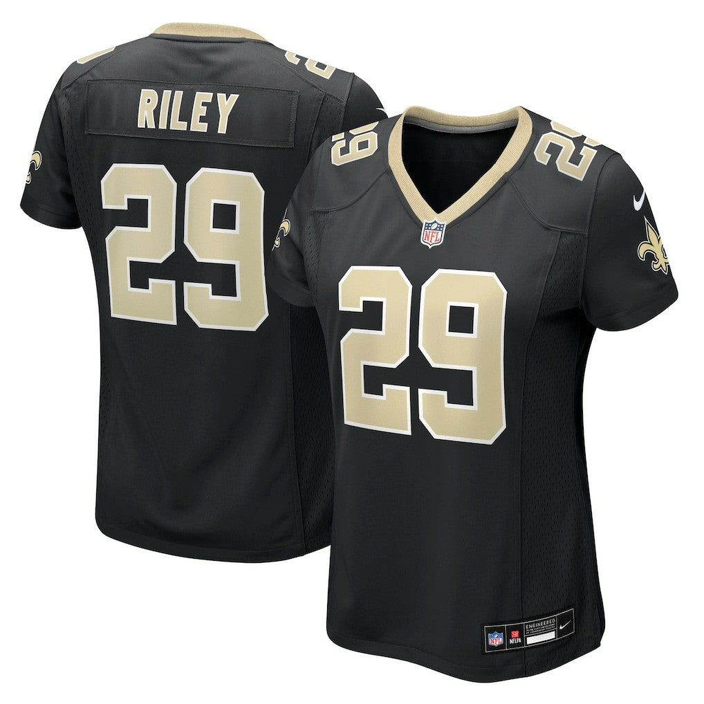 Quincy Riley New Orleans Saints Women's Team Game Jersey - Black Jerseys