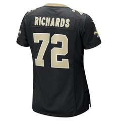 Asim Richards New Orleans Saints Women's Team Game Jersey - Black Jerseys