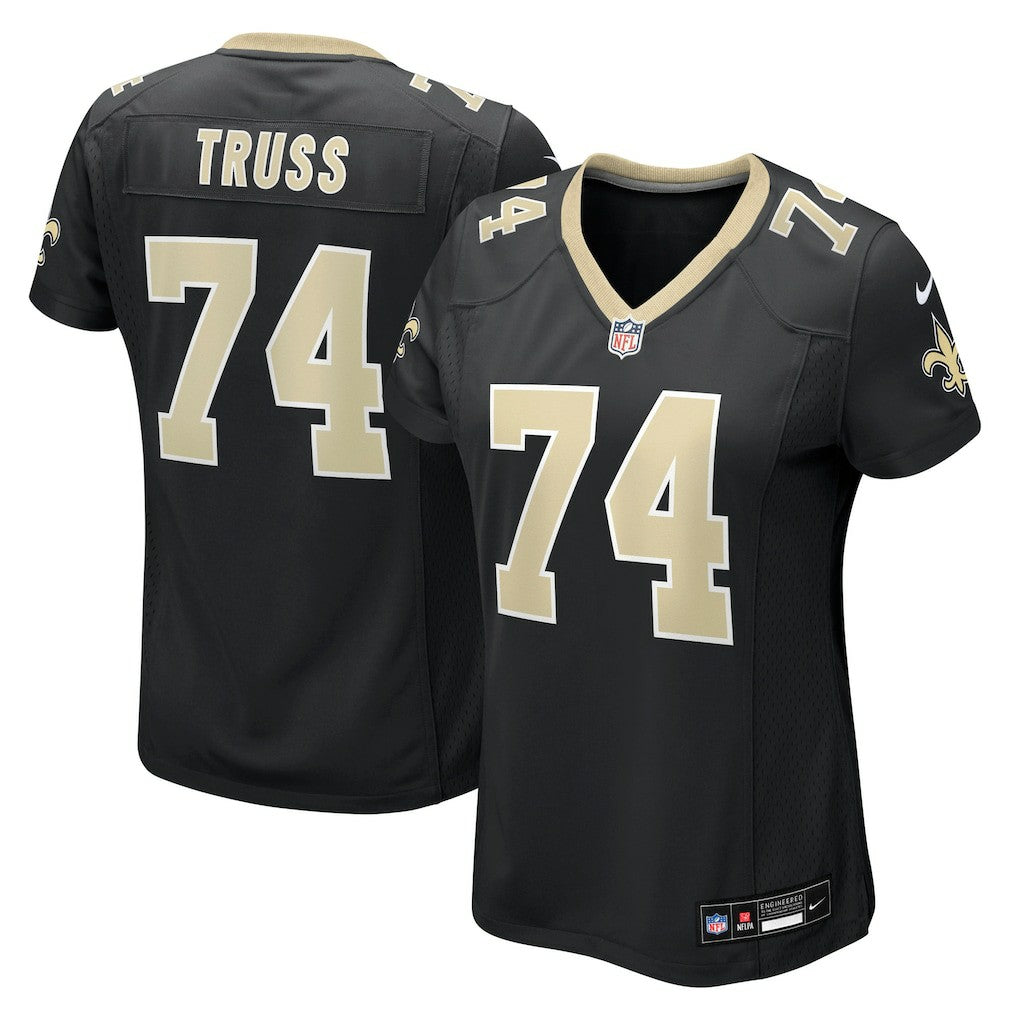 Xavier Truss New Orleans Saints Women's Team Game Jersey - Black Jerseys